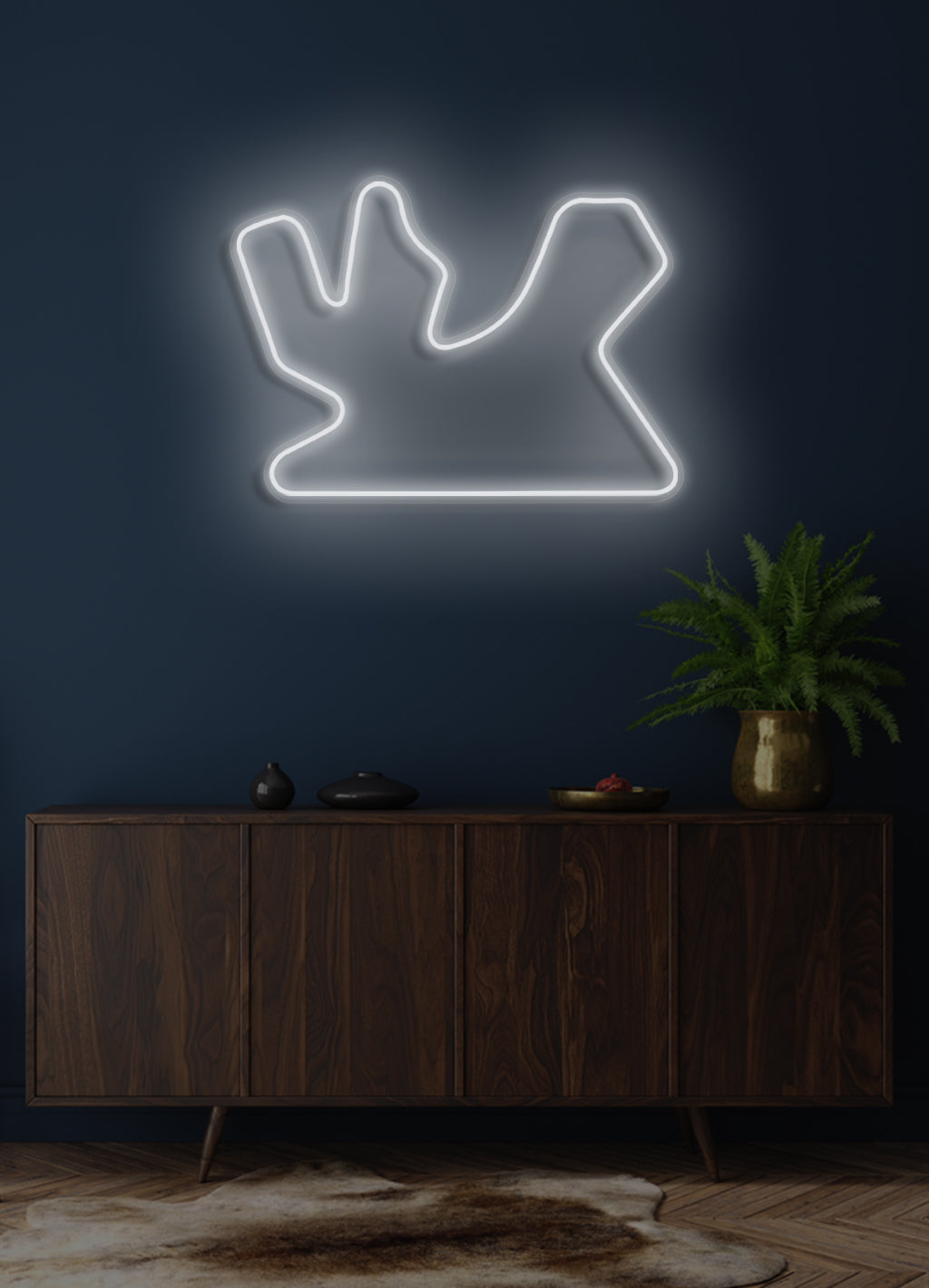 F1 Losail International Circuit track - LED Neon skilt