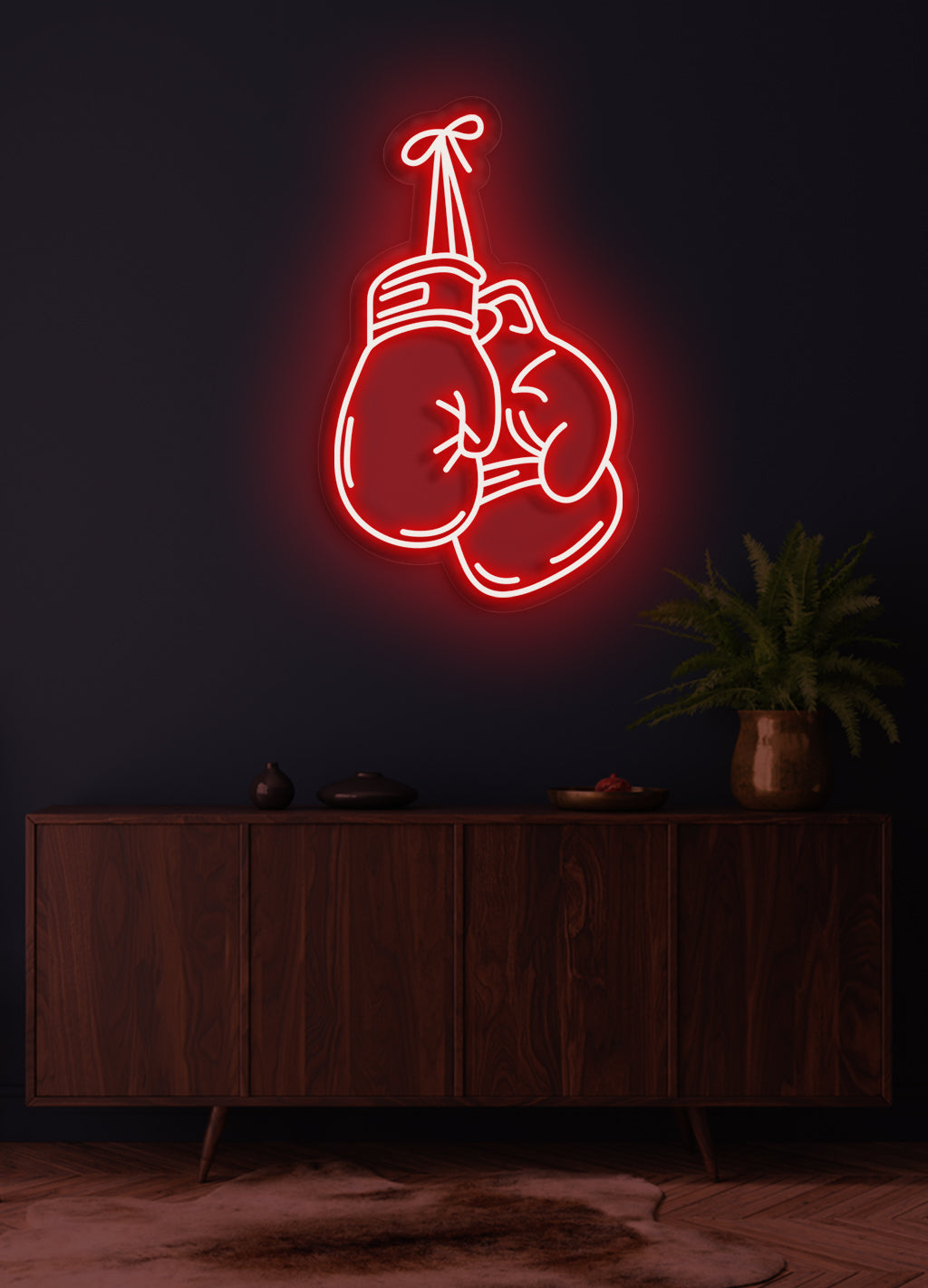 Boxing gloves - LED Neon skilt