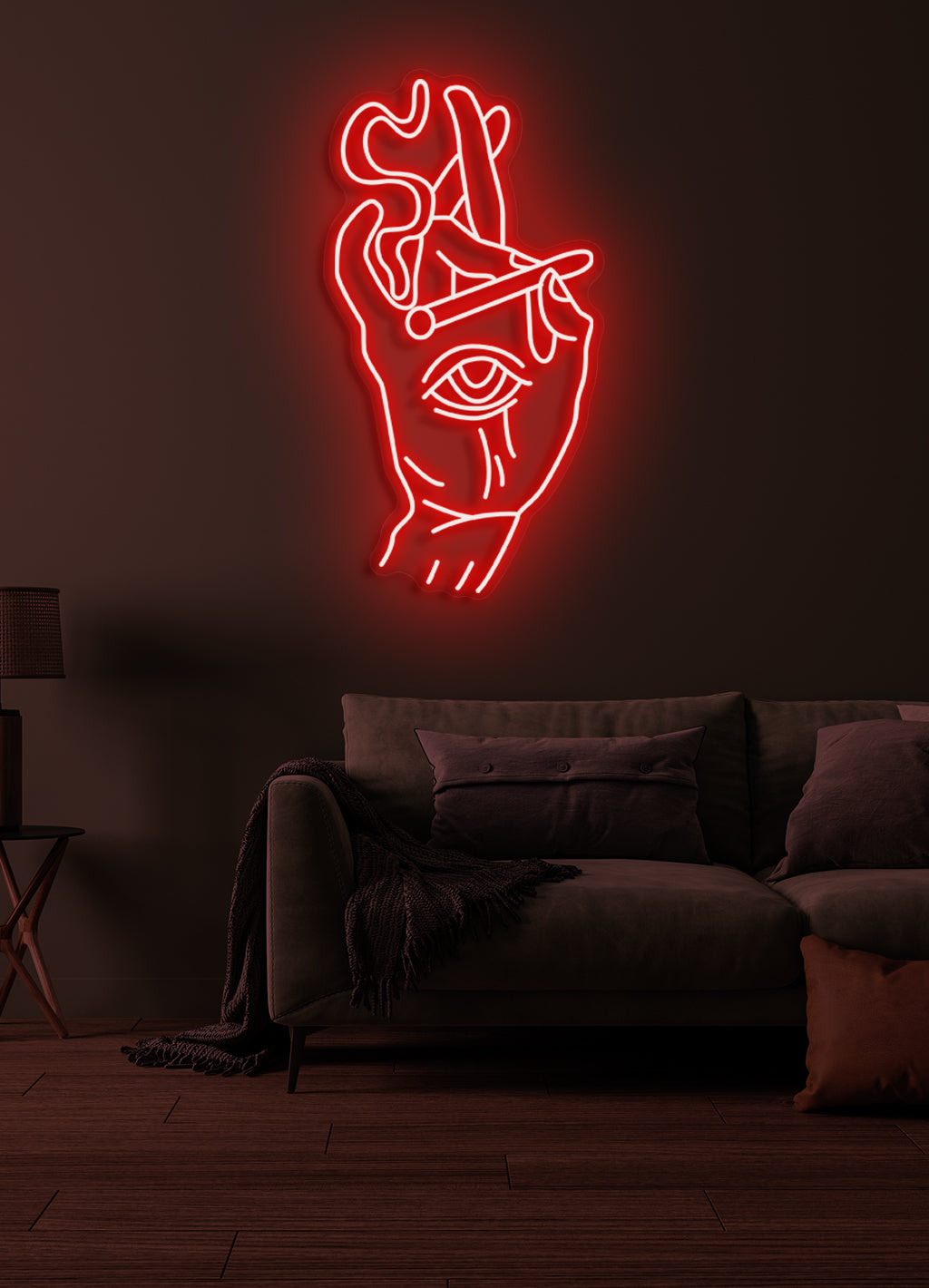 Smoking eye - LED Neon skilt